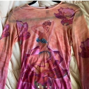 cop copine mesh top